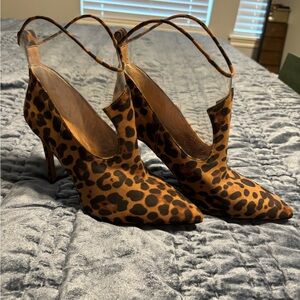 Jessica Simpson leopard heels